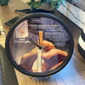 Camel Lights Novelty Clock